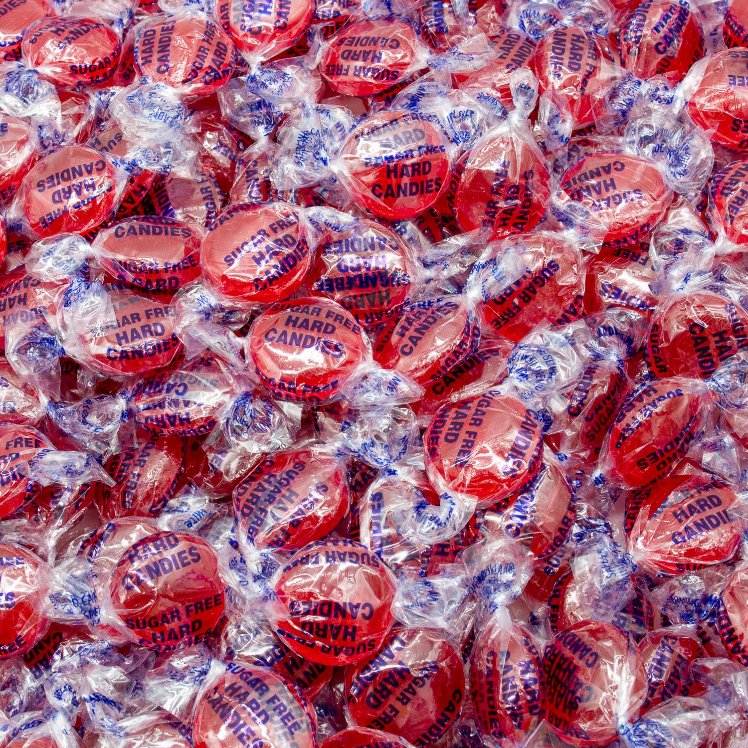 SUGAR FREE CINNAMON Hard Candy 2 lb - Bulk Keto Snacks for Diabetics in Resealable Bag, Individually Wrapped