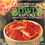 Amy's Frozen Meals, Pasta Bowl, Cheese Ravioli with Tomato Sauce, 9.5 oz.