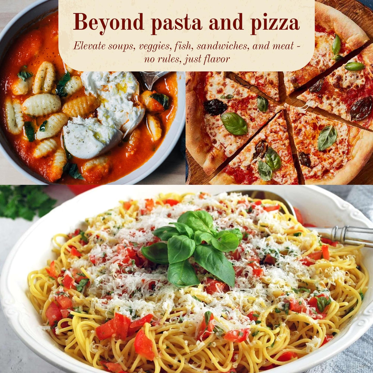 Michael's of Brooklyn Fresh Tomato & Basil Sauce, 32 oz Jar with Spoon - Gourmet Italian Pasta Sauce with Imported Italian Tomatoes, Olive Oil, Garlic