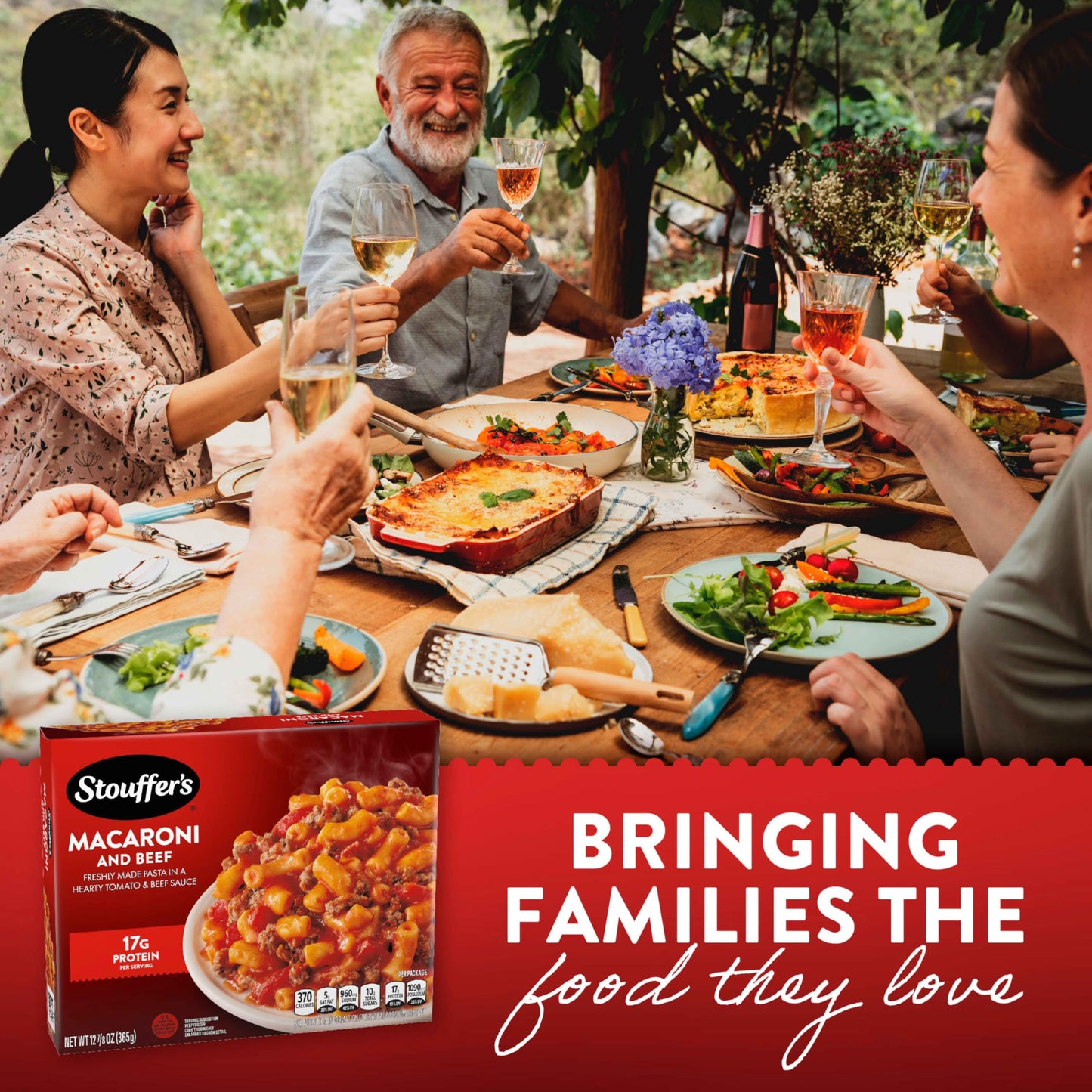 Stouffer's Macaroni And Beef, Single Serve, Frozen Pasta, Single Frozen Meals