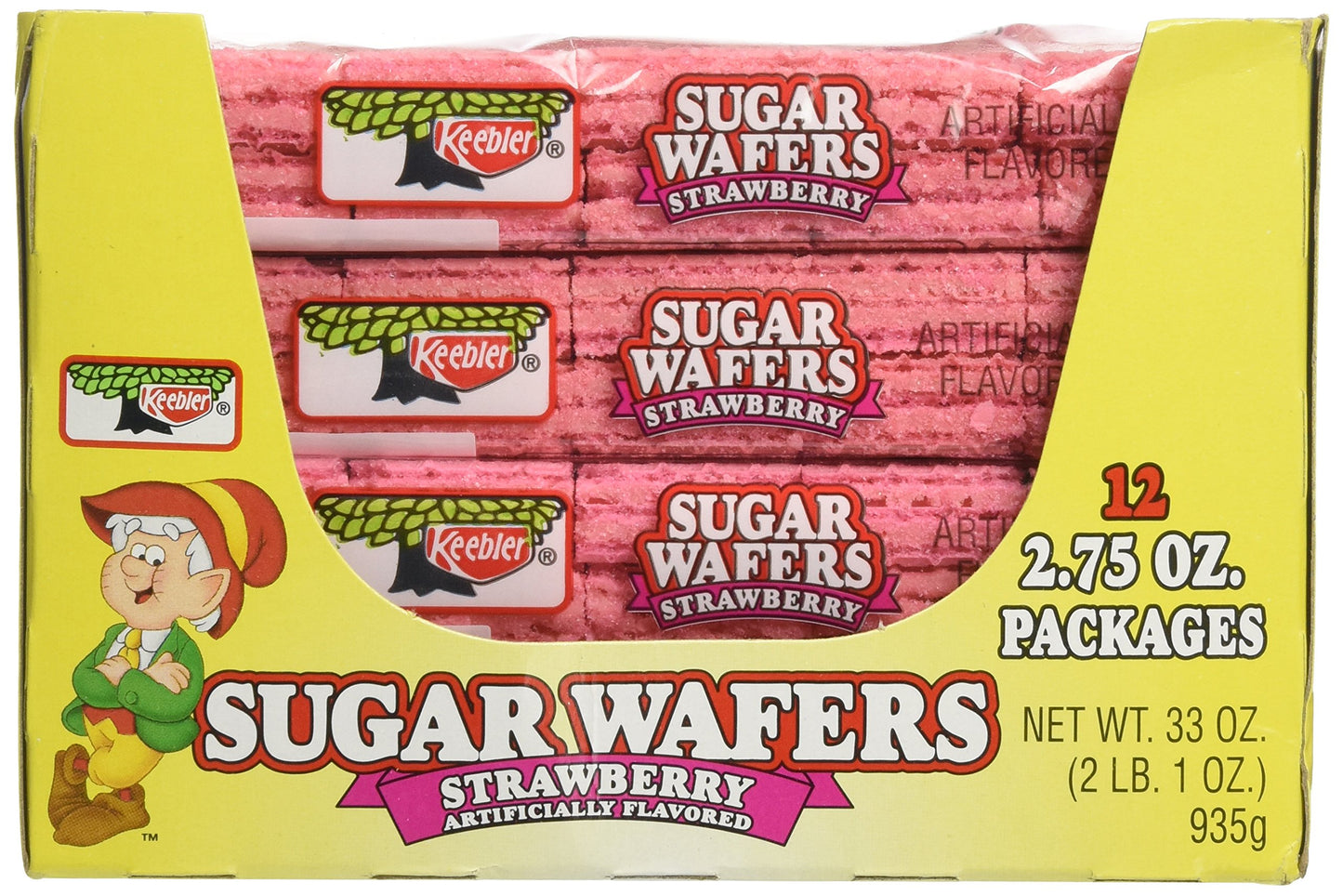 Keebler Sugar Wafer Vanilla, 2.75-Ounce Packages (Pack of 12)