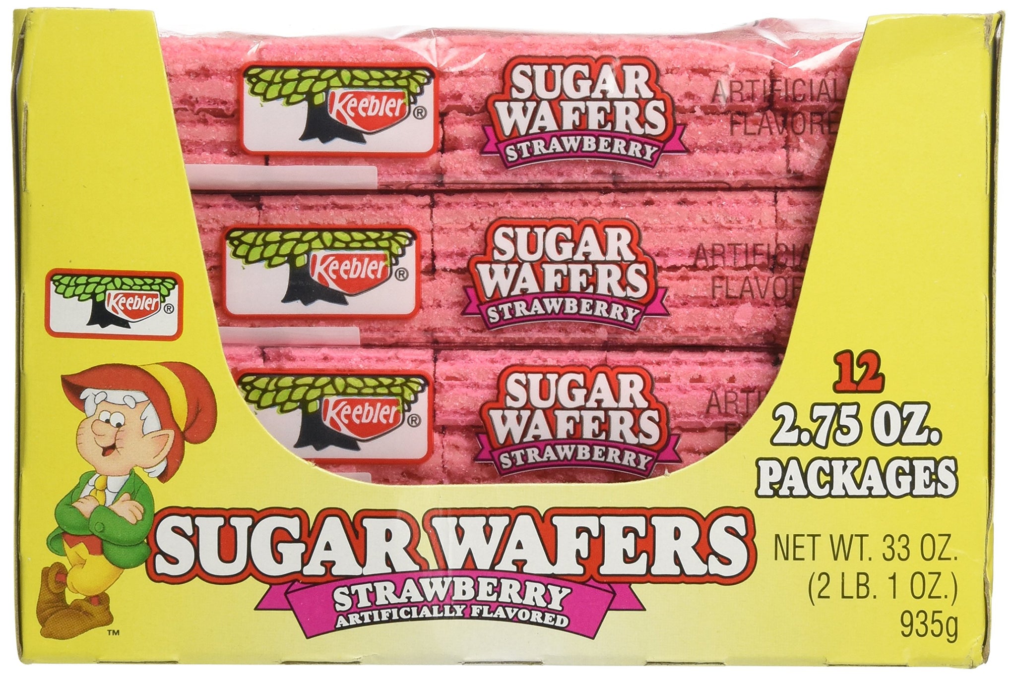 Keebler Sugar Wafer Vanilla, 2.75-Ounce Packages (Pack of 12)