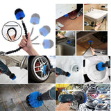 Drill Brush Power Scrubber Cleaning Set, 15 Piece Cleaner Scrubbing Brushes Attachments for Home Kitchen, Bathroom Surface, Carpet, Grout, Tile, Tub