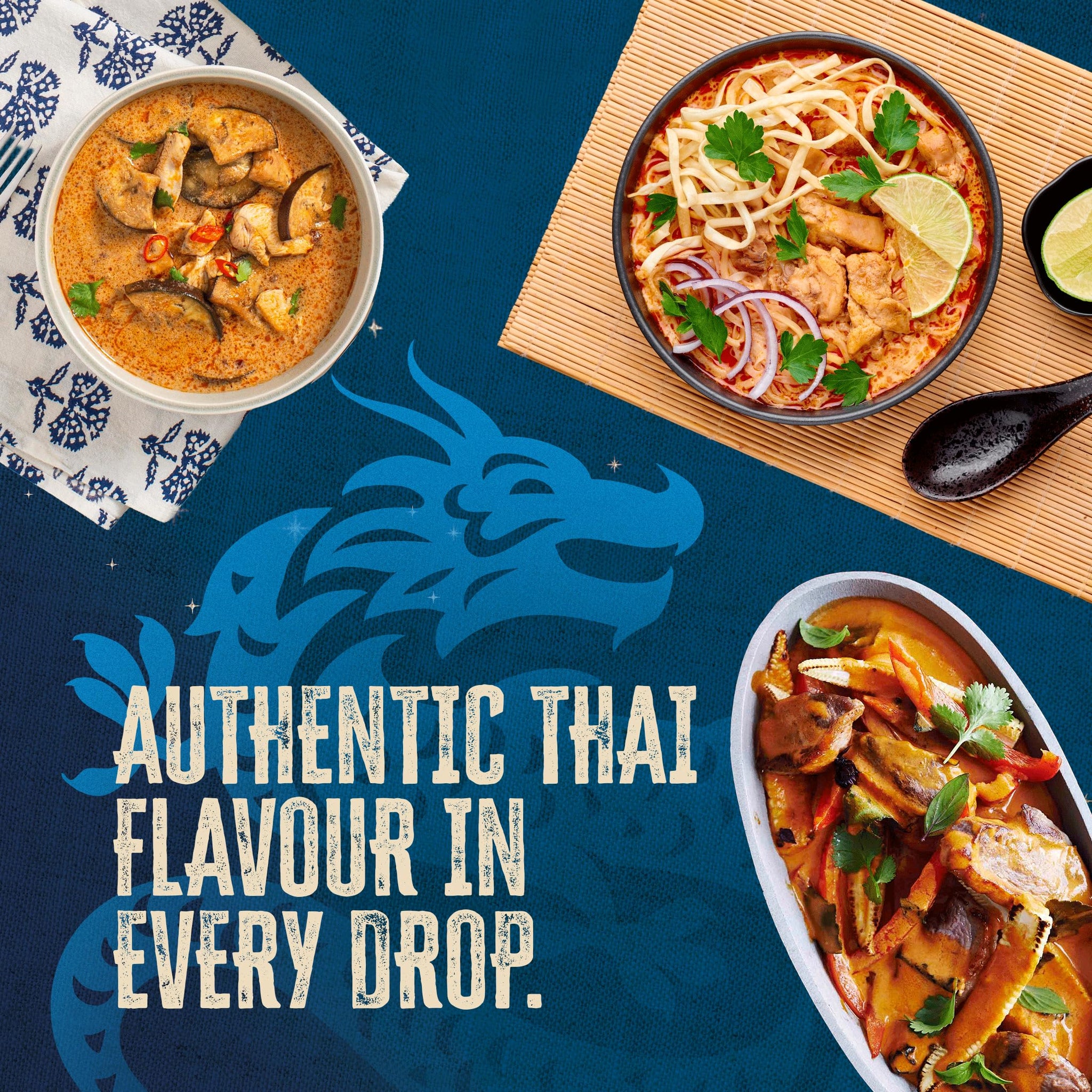 Blue Dragon Pad Thai 3 Step Cooking Sauce & Rice Noodle Kit - 7.7oz (Pack of 2) - Pre-Portioned Sachets of Dried Rice Noodles, Pad Thai Sauce,