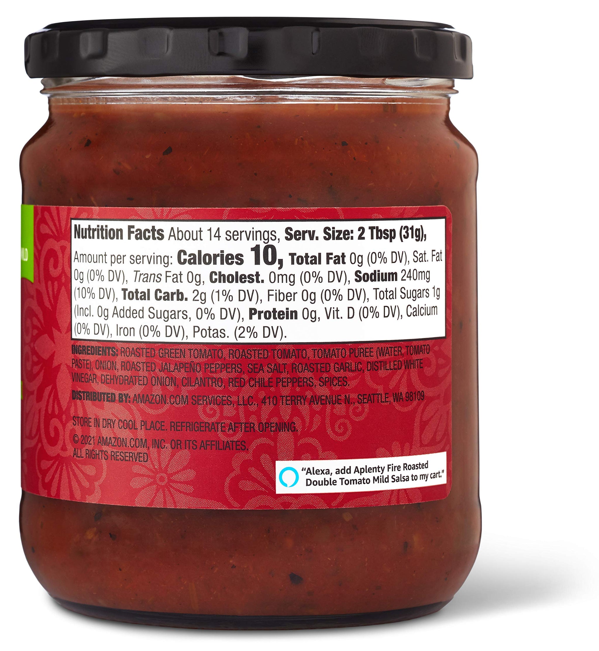 Aplenty Fire Roasted Double Tomato Salsa - Mild, 15.5 Oz