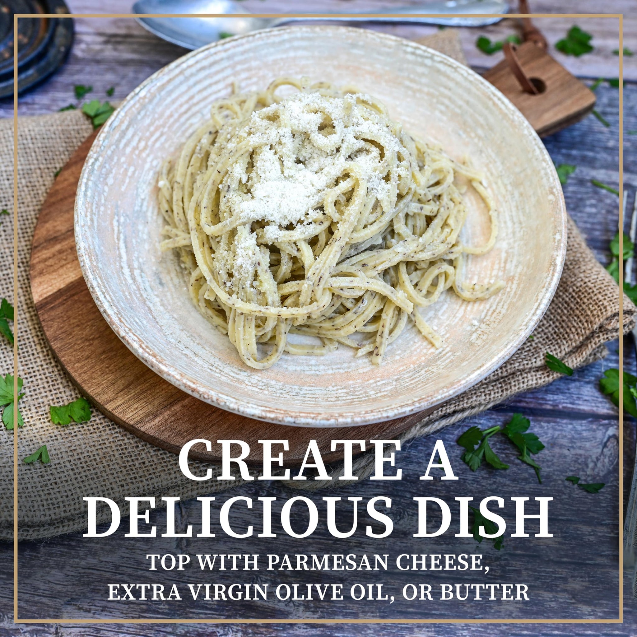 Ori di Langa Tagliolini Egg Pasta with Truffles - Gourmet Egg Noodles with Black Truffles Foraged in Italy, All Natural Durum Wheat Pasta, Italian