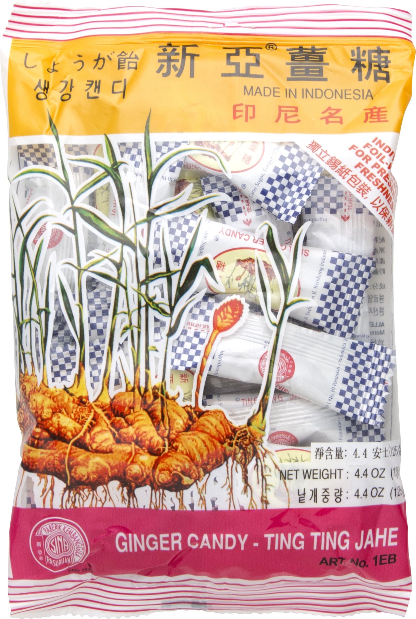 Ting Ting Ginger Candy, 4.4 oz (Pack of 2)