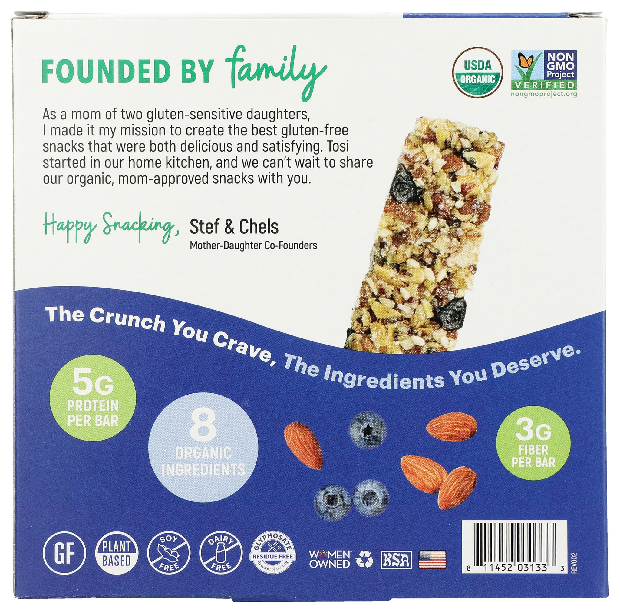 Tosi, Superbites Almond Blueberry Organic, 4 Ounce