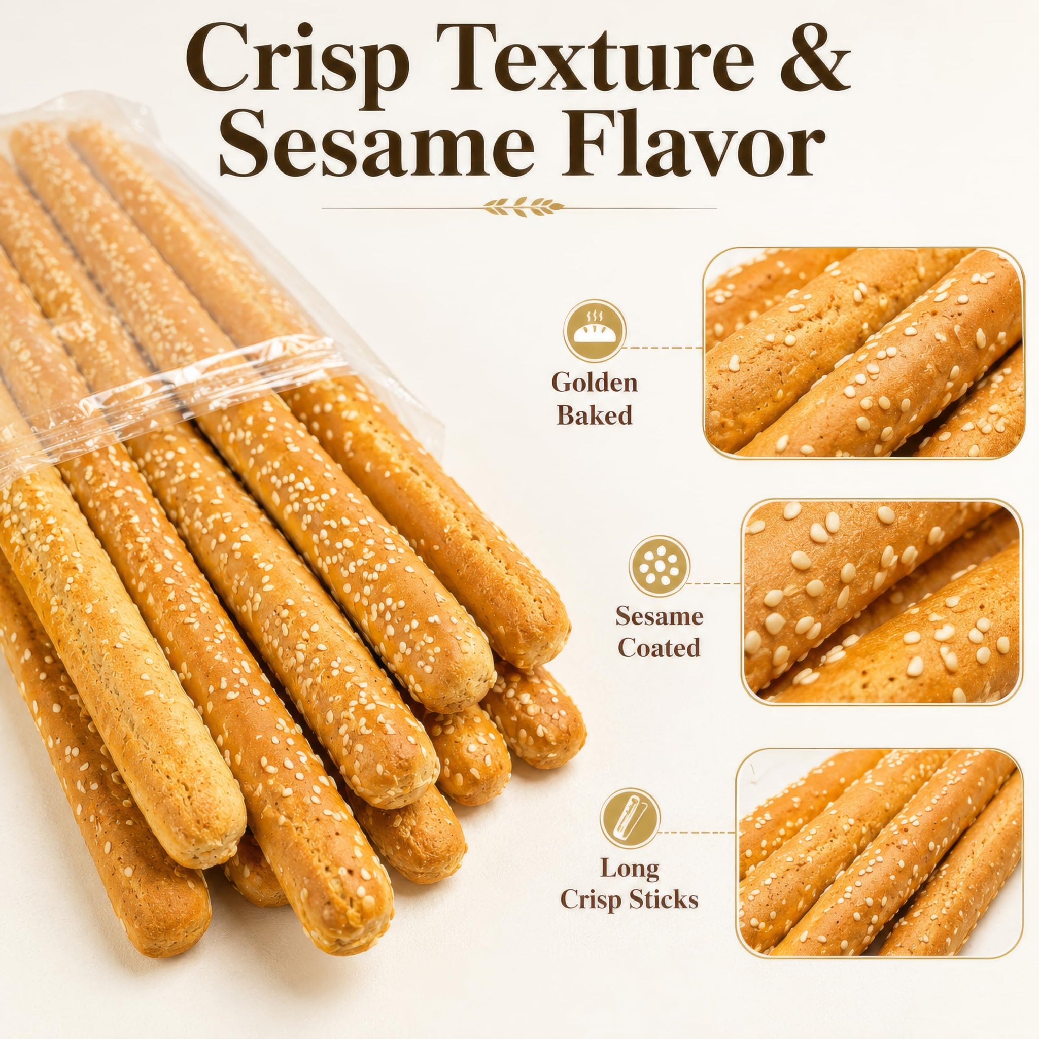 Tazah Bread Sticks with Sesame 16 oz