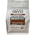 Lucy Jo's Coffee Roastery, Organic Mellow Belly Low Acid Blend, Medium Dark, Ground, 11 oz (11 OZ)