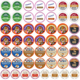 Perfect Samplers Flavored Single Serve Cups For Keurig K cup Brewers, Variety Pack Sampler (Flavored Lovers, 50)