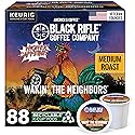 Black Rifle Coffee Company Wakin’ the Neighbors High-Caffeine Coffee Pods - Arabica & Robusta Blend for Extra Energy - Single Serve K Cup Compatible