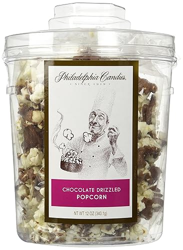 Philadelphia Candies Milk Chocolate Drizzled Popcorn, 12 oz. Gift Tub