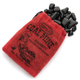 Coal Mine Naughty Black Nugget Gum - 4 Bags In Decorative Plaid Holiday Packaging