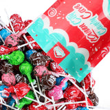 Fun Flavor Assorted Toot-sie Lollipops Bulk, Filled Chocolate Tootsy Roll Pops with Bright Fruity Flavors, by Queen City Candy Cave (1 Pound)