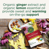 Traditional Medicinals Organic, Throat Coat Lozenges, Lemon Ginger Echinacea - Herbal Cough Drops, Helps Soothe Sore Throat - Non-GMO, Stimulant-Free