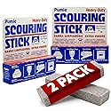 PUMIE Scouring Stick 2 Pack, Toilet Bowl Ring Remover, Heavy Duty Extra Strong Pumice Cleaning Bar, Pumice Stone for Cleaning Toilet Rings, Bathroom