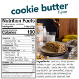 Nuts ‘N More Cookie Butter Peanut Butter Spread - High Protein, Low Carb, Low Sugar, Gluten Free, Non-GMO, All-Natural Nut Butter Snack (15oz Jar)