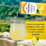 Sanpellegrino Zero Grams Added Sugar Italian Sparkling Drinks Lemonade, Sparkling Lemon Beverage, 24 Pack of 11.15 Fl Oz Cans