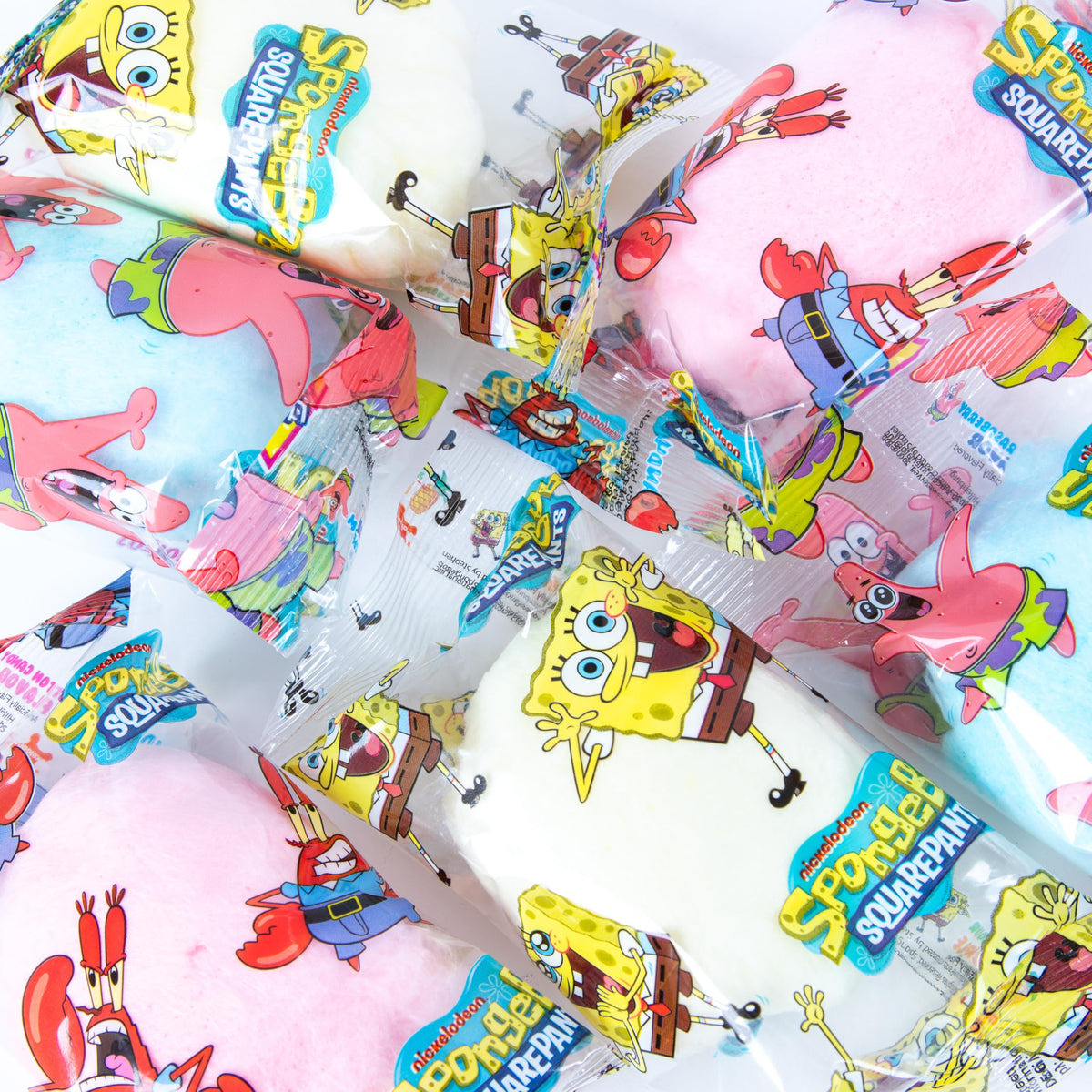 Lupy Lups! Cotton Candy 24-Pack - 0.53 oz Each Bag, Assorted Fruity Flavors - Party Treats or Candy Favors