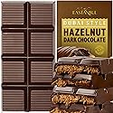 Eastanbul Dubai Dark Chocolate Bar Hazelnut, 7oz, Premium Belgium Dark Hazelnut Dubai Chocolate Bar, Viral Candy with Shredded Phyllo Dough, Knafeh
