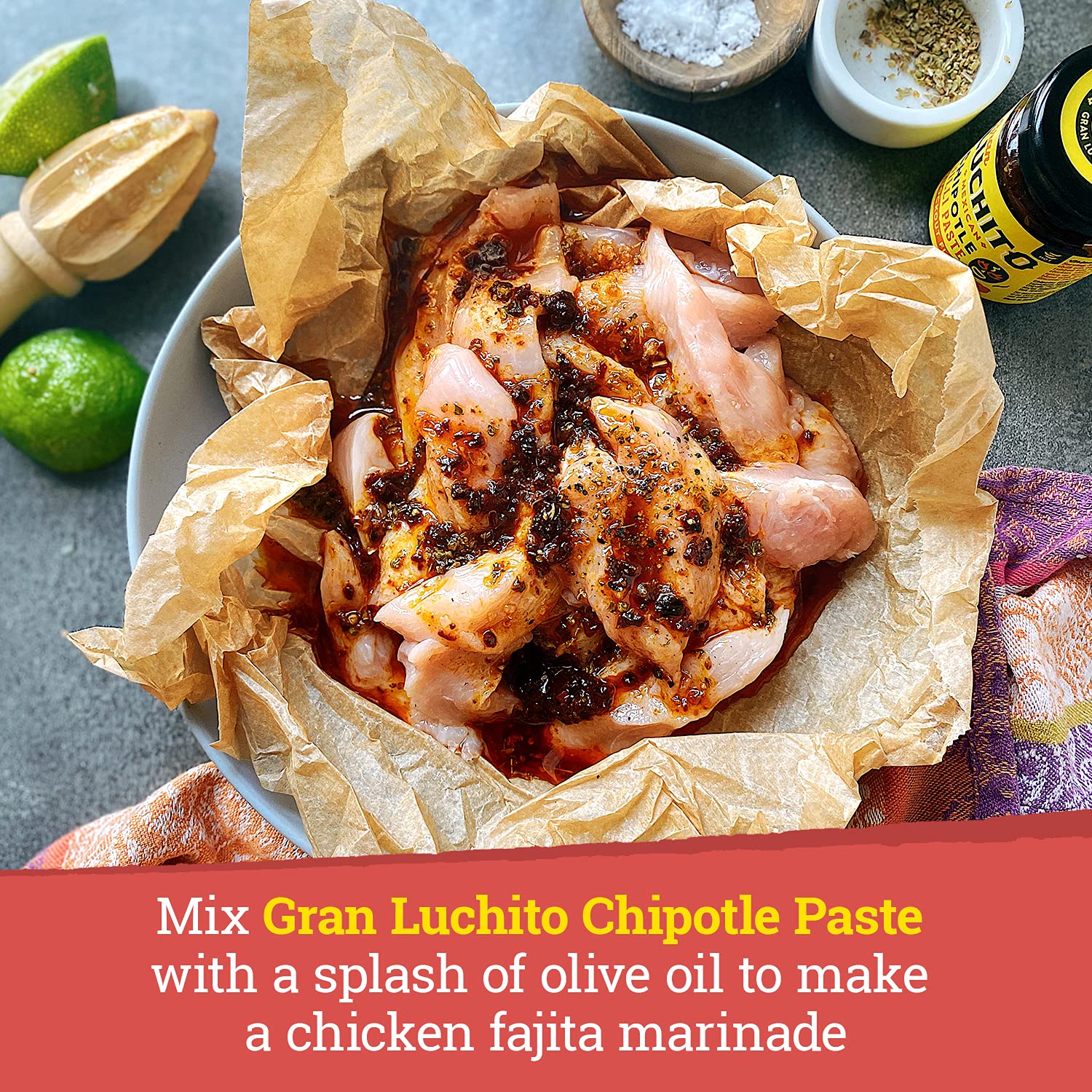 Gran Luchito Mexican Chipotle Chili Paste 3.5oz | Handmade in Mexico | Super Smoky Chipotle Sauce with A Medium to High Heat | All Natural
