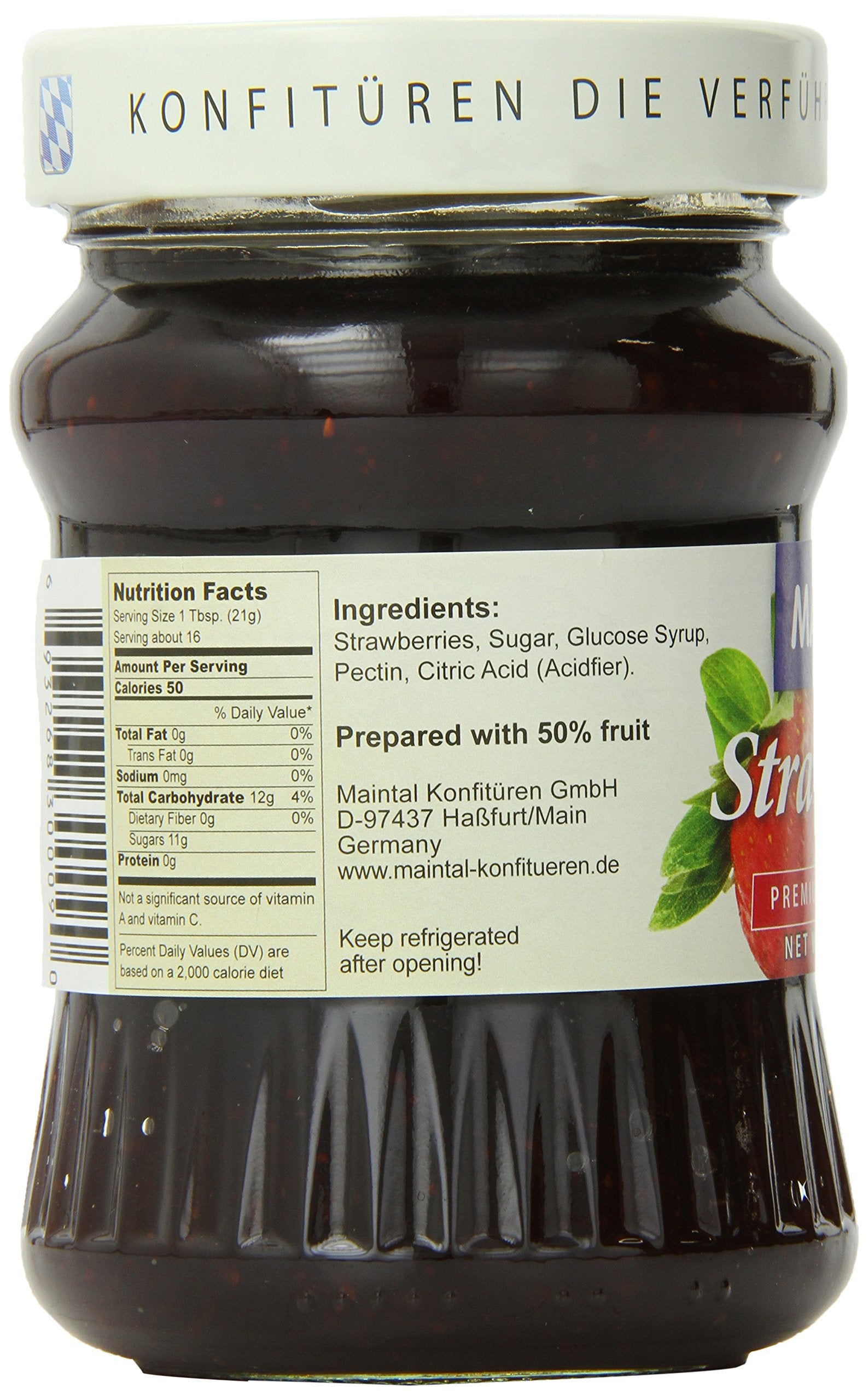 Maintal Strawberry Premium Preserve Extra, 12 Ounce