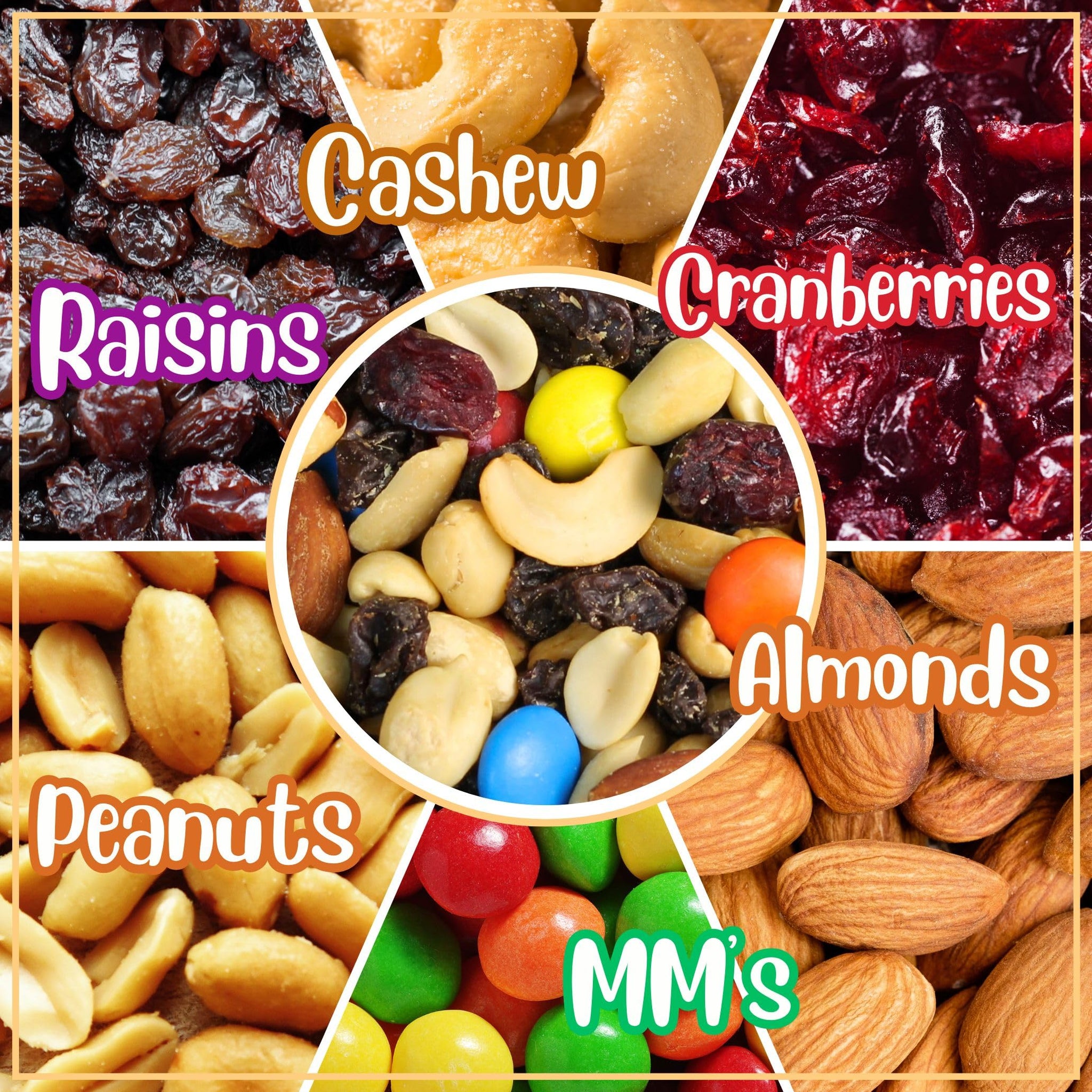 M&M's Classic Trail Mix by It's Delish, 3 lb Reusable Jumbo Container | Gourmet Chocolate M and M Trail Mix with Dried Fruit and Nuts | Sweet