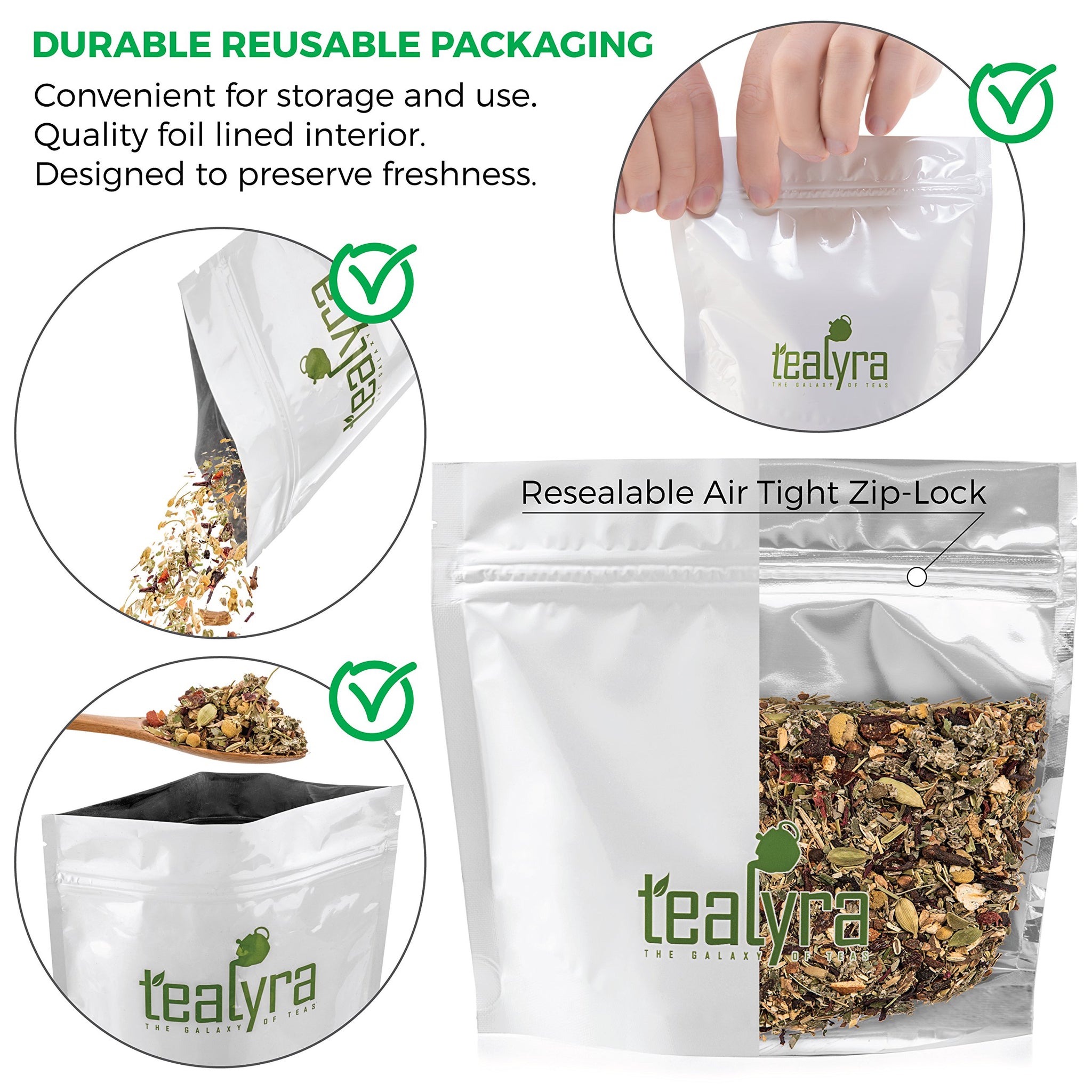 Tealyra - Calm Down - Nirvana - Chamomile Ginger Hibiscus - Wellness and Relaxing Herbal Loose Leaf Tea - Detox Tea - Caffeine-Free - All Natural
