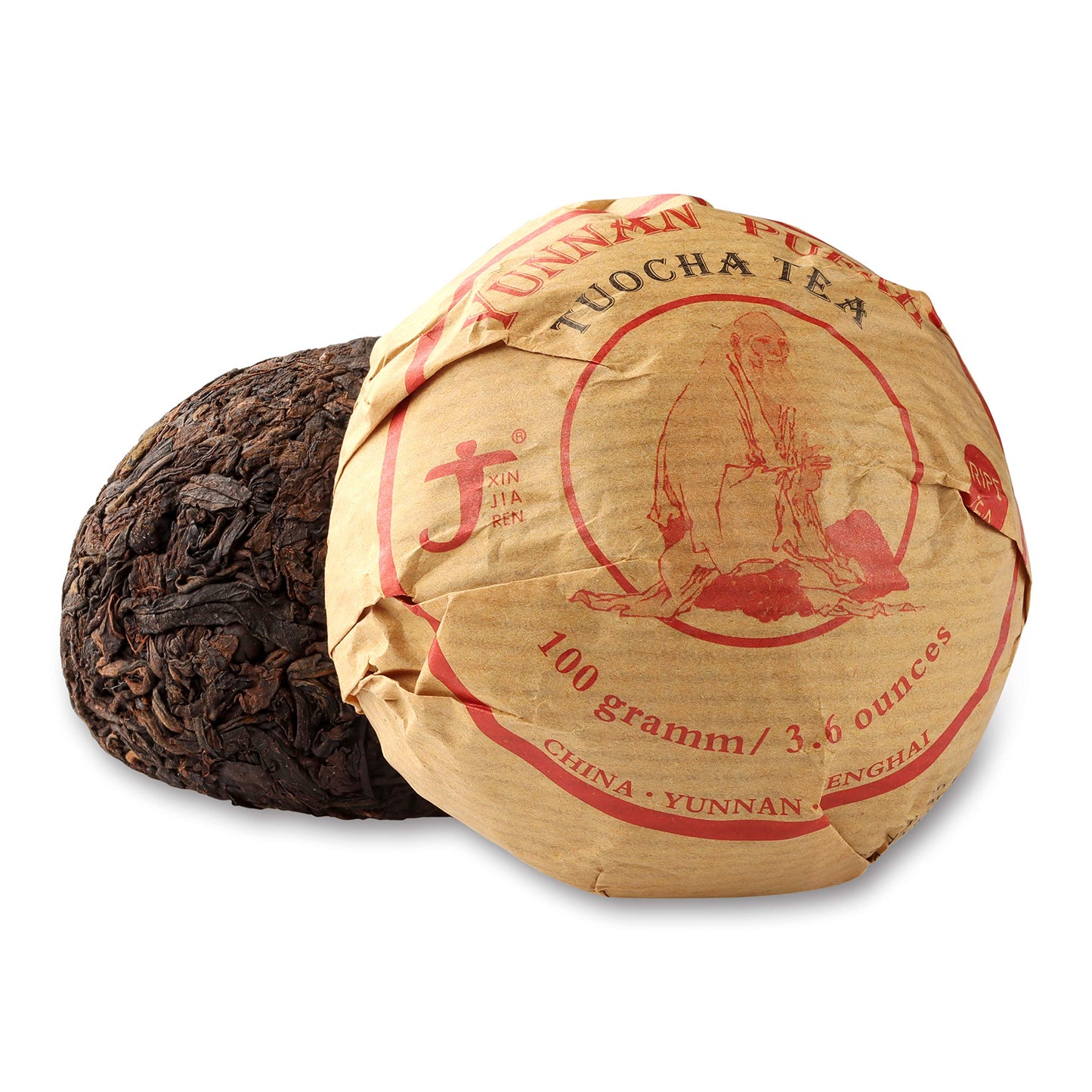 Xinjiaren Puerh Tea Tuocha (40 Cups) Ripe Pu-erh Tea (3.6 Ounce)