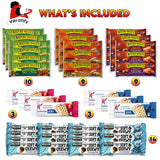 Veratify Healthy Mixed Snack Box (66 Count) Snacks Gift Basket Granola Bars Bulk Variety Grab and Go Men Women Adults Office Work Travel Employee