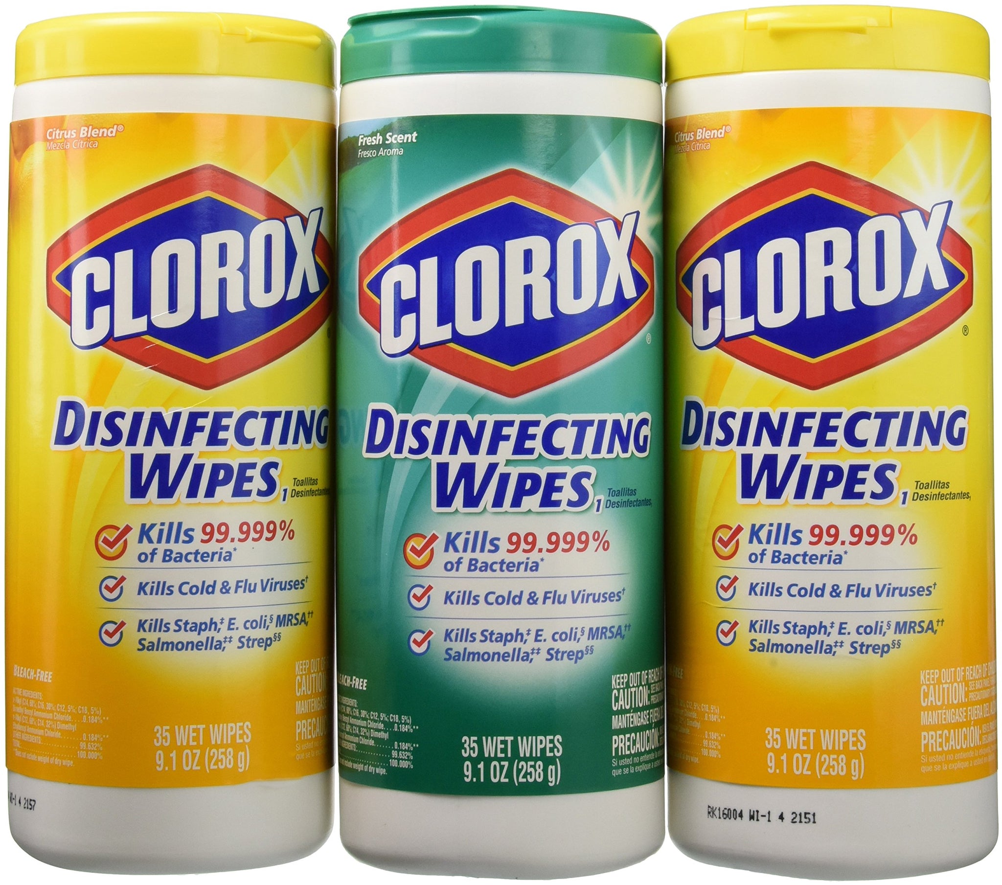 Clorox Wet Wipes Lemon Fresh & Fresh Scent - 3 CT