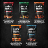 Spice Rack Co. BBQ Seasonings And Rubs - Smoking & Grilling Spices and Seasonings Sets, Grilling Accessories & Smoker Accessories (5 Pack)