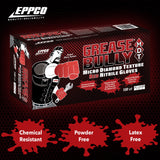 EPPCO Grease Bully Red 7-Mil Diamond Textured Nitrile Gloves - Powder & Latex Free - 10 Boxes Per Case