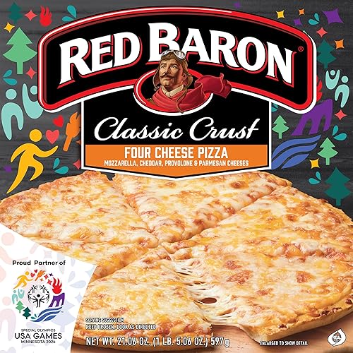 Red Baron Classic Four Cheese Pizza (Frozen), 21.06 Oz