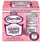 Barritts, Non Alcoholic Soft Drink Sparkling Grapefruit, 4 Pack, 30 Fl Oz