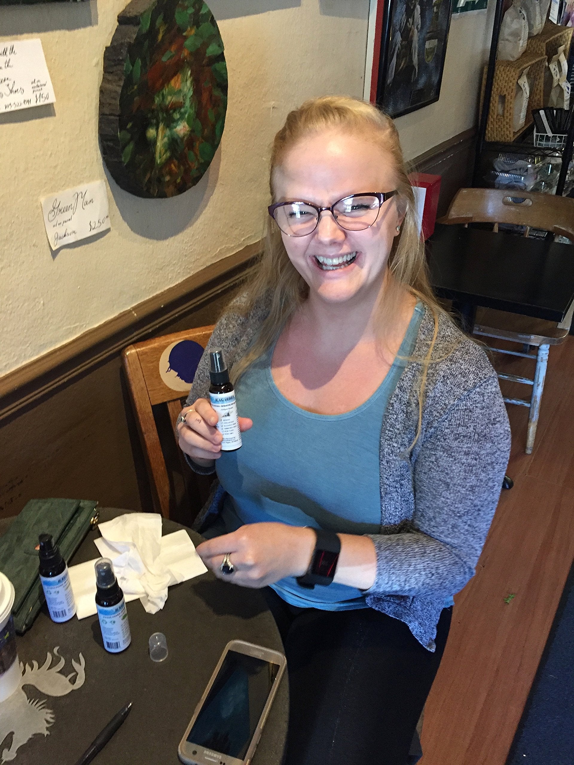 RAGARDEN Eyeglasses/iPhone/iPad Cleaner. Juniper Floral water. Bulk quantity (3) of 2oz Spray Bottles.