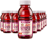 Kedem Light Concord Grape Juice, 8oz Plastic Bottle, 24 Pack, Reduced Sugar and Calories