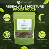Biokoma Organic Cistus Rock Rose Loose Leaf 3.55oz Cistus Incanus Dried Leaves USDA Organic Herbal Tea Immune Respiratory Support Resealable Pouch