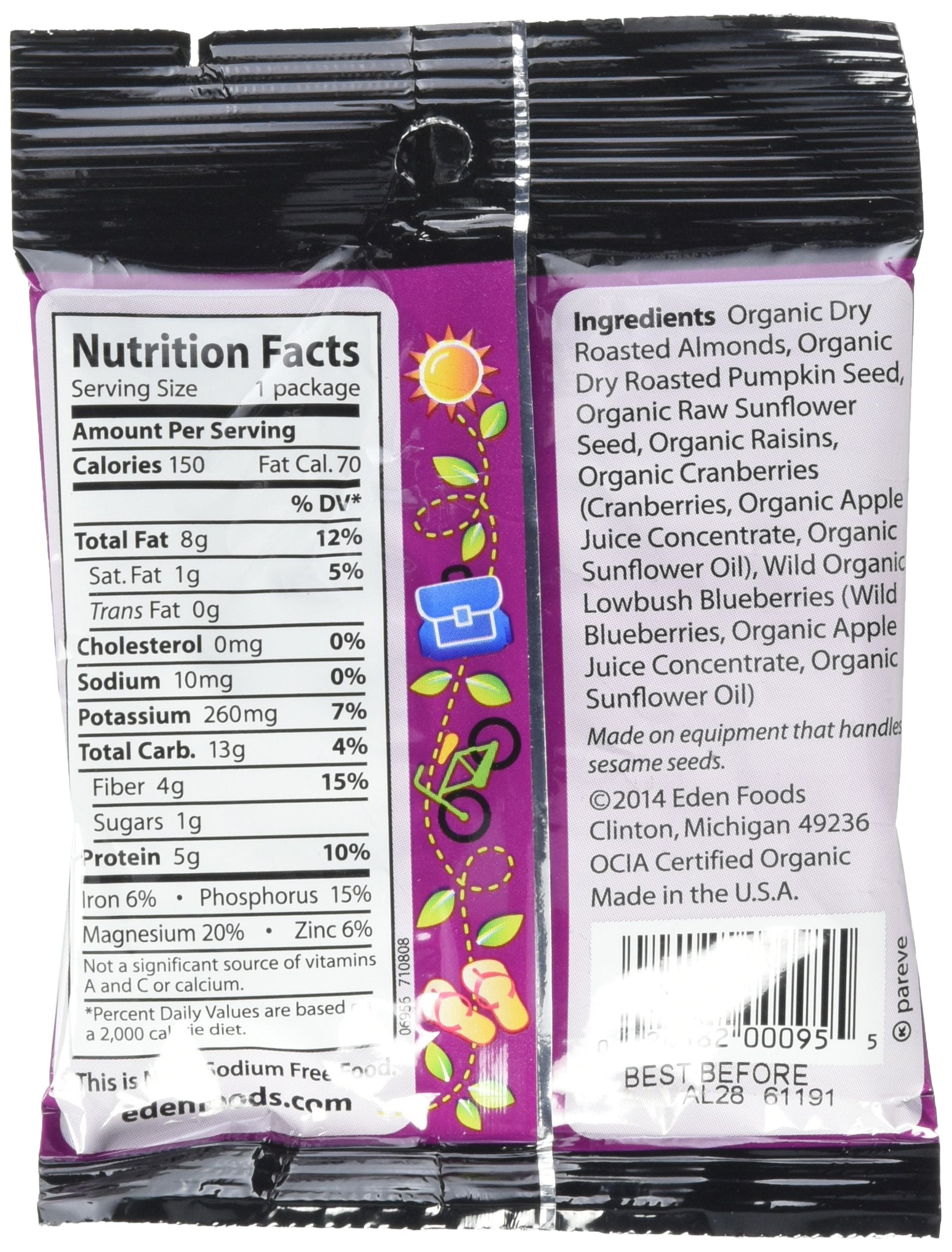 Eden Organic Snack Mix, Wild Berry, 1 Ounce (Pack of 12)