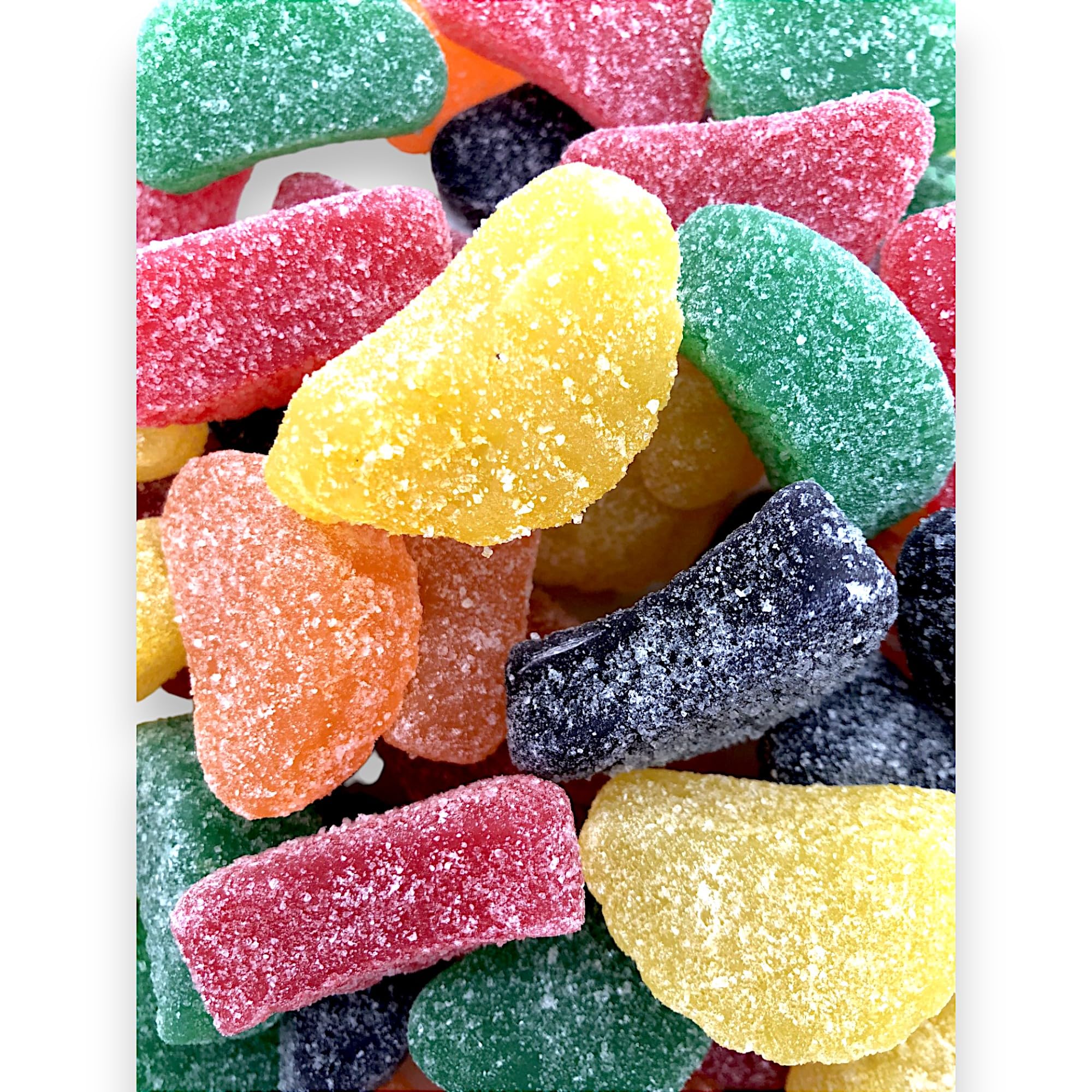 Premium Assorted Fruit Slices Jelly Candy-1.5 lbs Delicious and Sweet Sugar-Dusted Fruit Slice Candy- Ideal for Snacking, Gifting and Parties(24 oz)