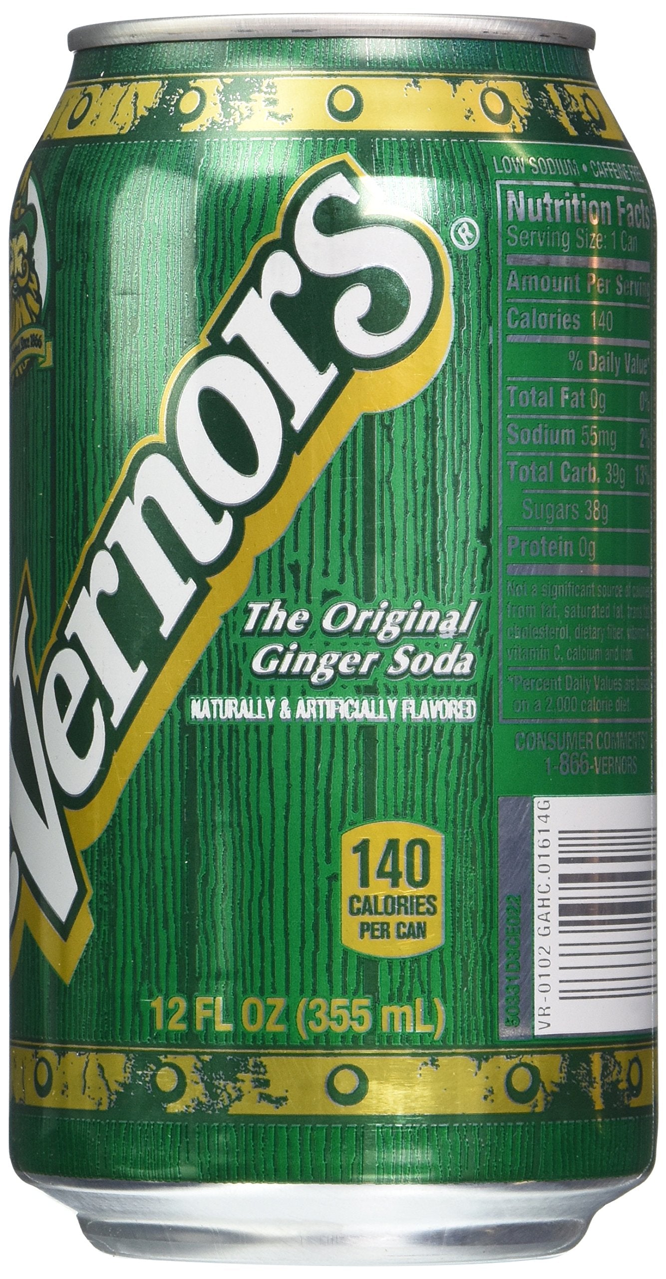 Vernors Gingerale Soda, 12 Ounce (12 Cans)
