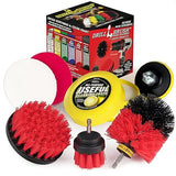 Heavy Duty Nylon Bristle Brush Cleaning Supplies with All Purpose Cleaner Paste, Lemon Lime Scented - Ideal for Deck, Patio, Home Siding, Outdoor