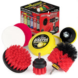 Heavy Duty Nylon Bristle Brush Cleaning Supplies with All Purpose Cleaner Paste, Lemon Lime Scented - Ideal for Deck, Patio, Home Siding, Outdoor