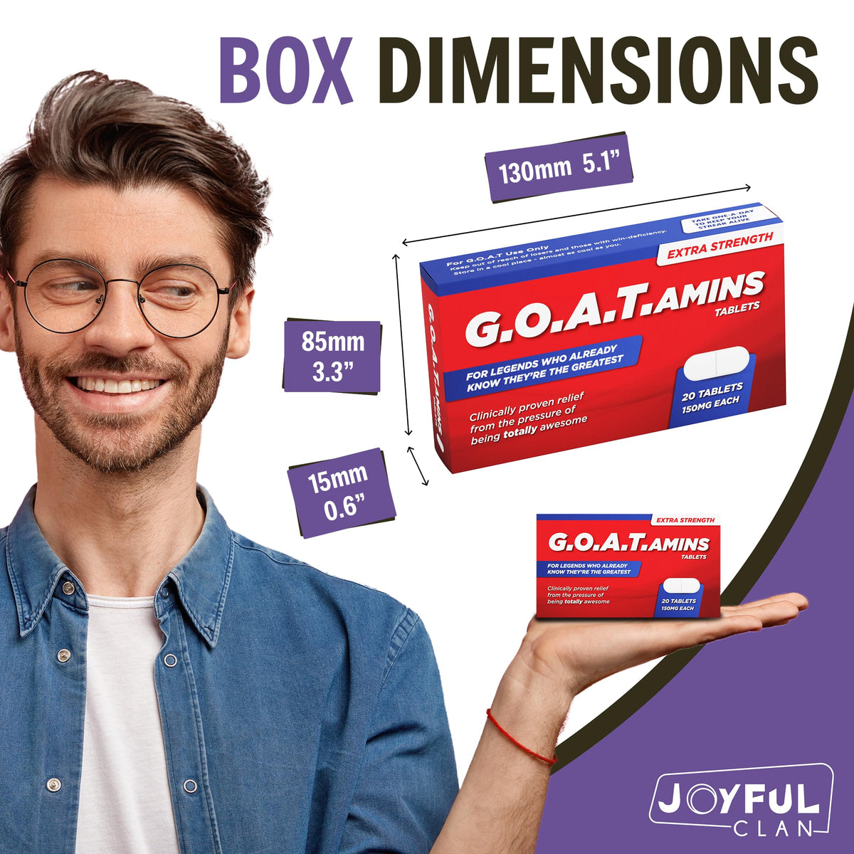 GOATamins Thank You Gift Box - Staff Appreciation Recognition Gift, You are Amazing Gifts for Women & Men, Proud of You Congratulations on Promotion
