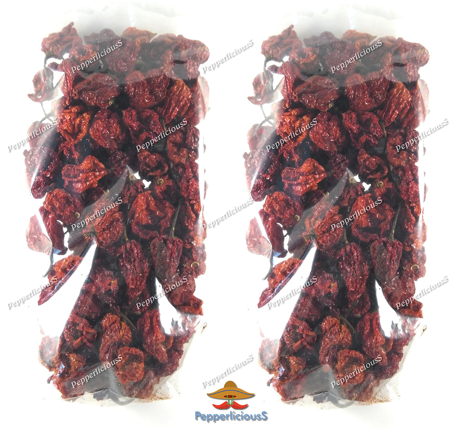 200 Whole Dried Carolina Reaper Chili Pepper Pods