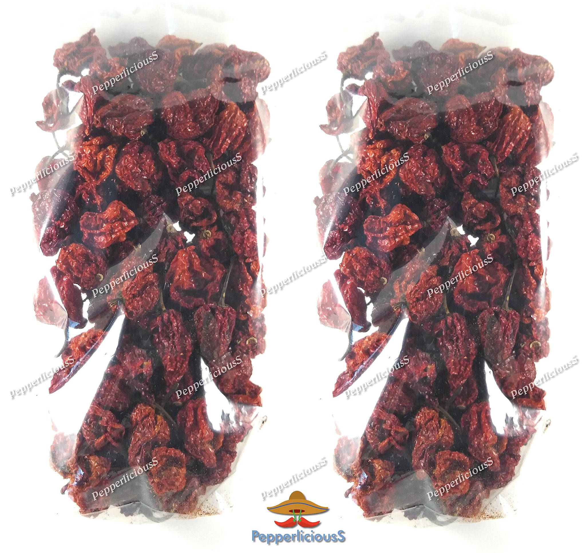 200 Whole Dried Carolina Reaper Chili Pepper Pods
