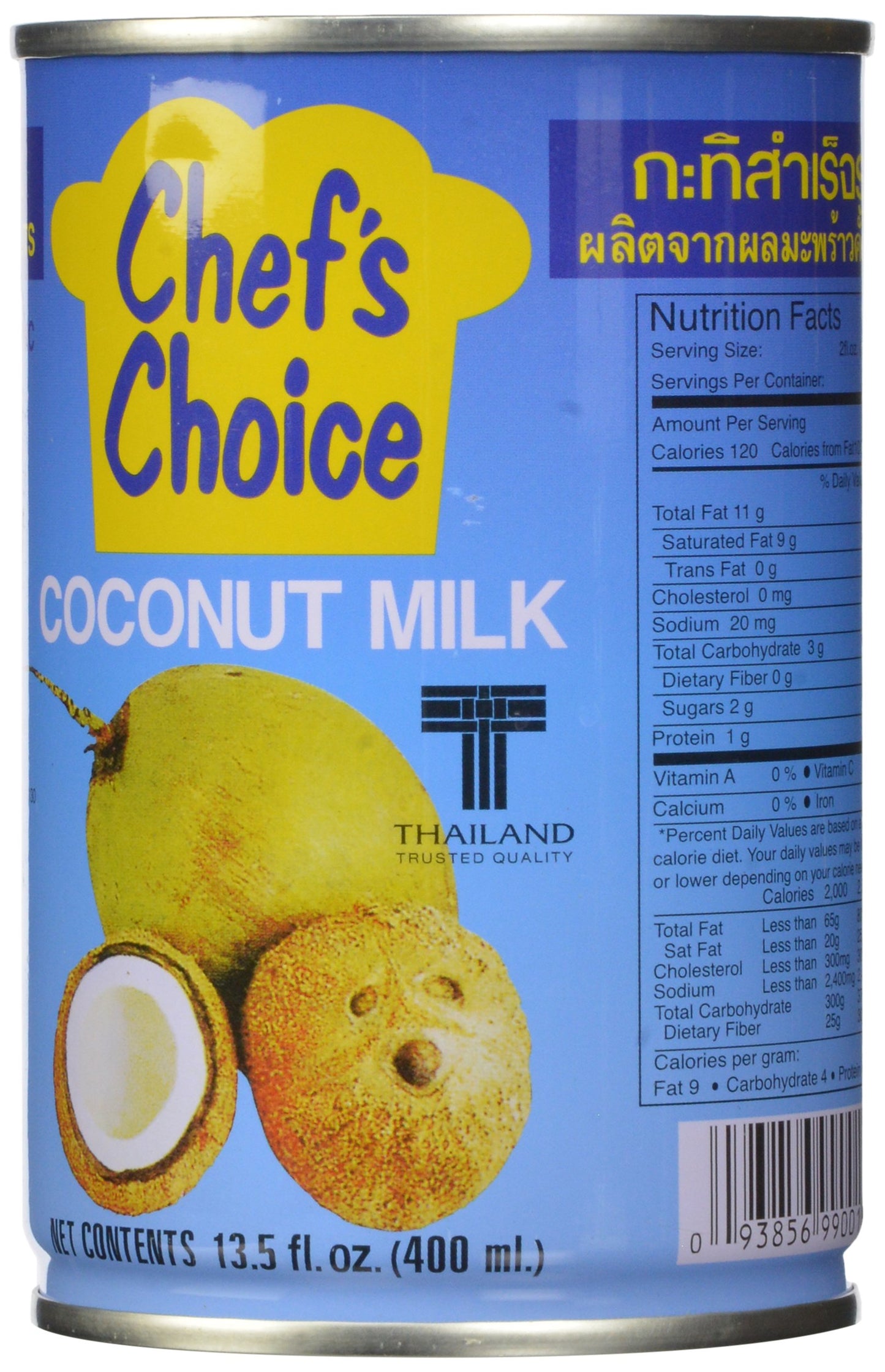 Chef Choice Coconut Milk, Medium, 13.5 Ounce (Pack of 24)