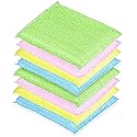 DecorRack 8 Multipurpose Scouring Pads, Non-Scratch Cleaning Sponge for Kitchen, Bathroom, Pots, Pans, and Dishes (8 Pack)