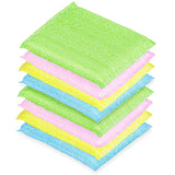 DecorRack 8 Multipurpose Scouring Pads, Non-Scratch Cleaning Sponge for Kitchen, Bathroom, Pots, Pans, and Dishes (8 Pack)